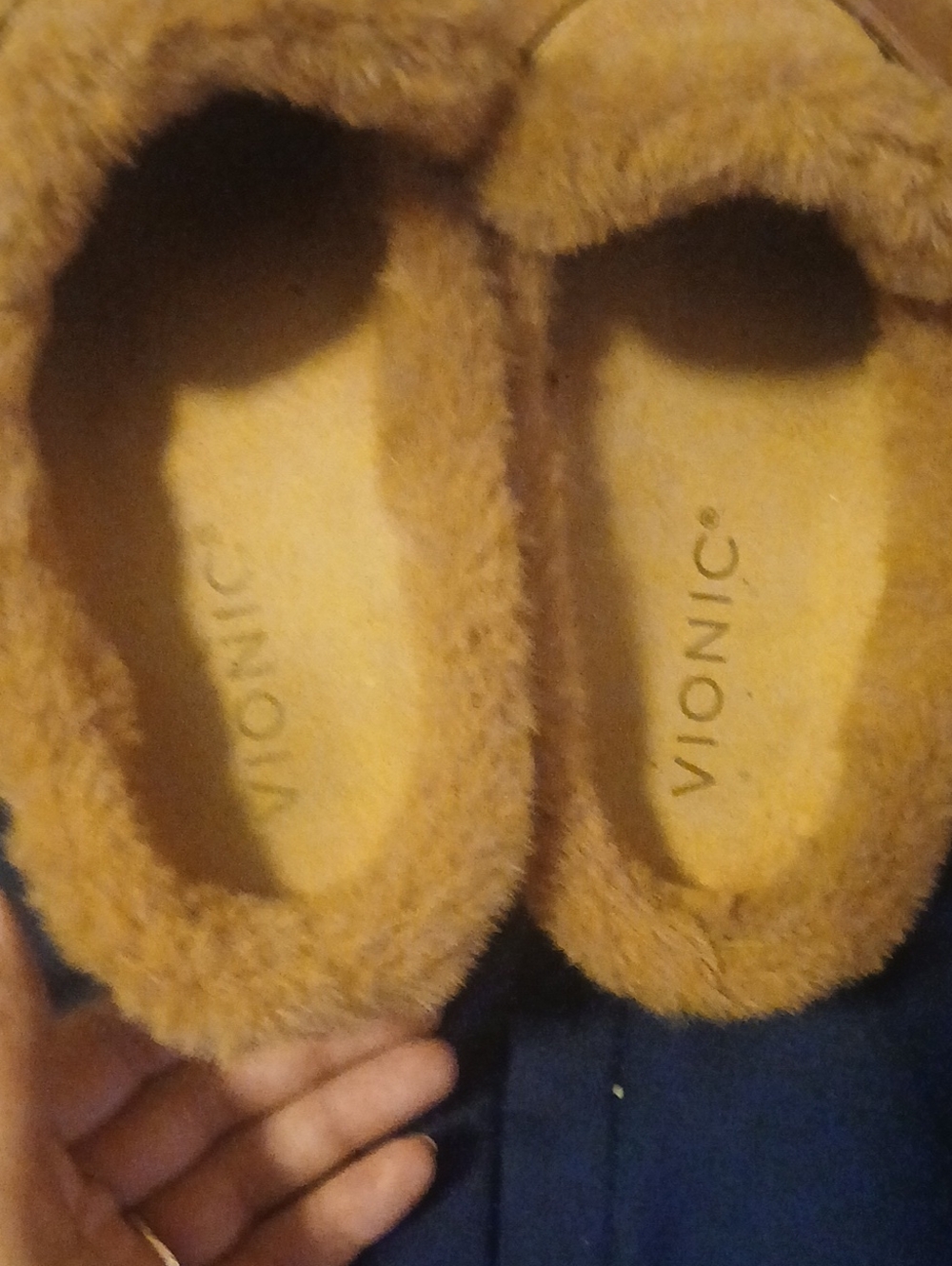Vionic Womens Charm Kailen Faux Shearling Fuzzy Mules Size 7 - Picture 8 of 16